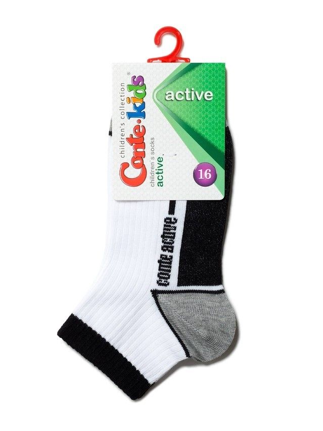 Children's socks ACTIVE (short) 13S-34SP, s. 24-26, 507 white - 5