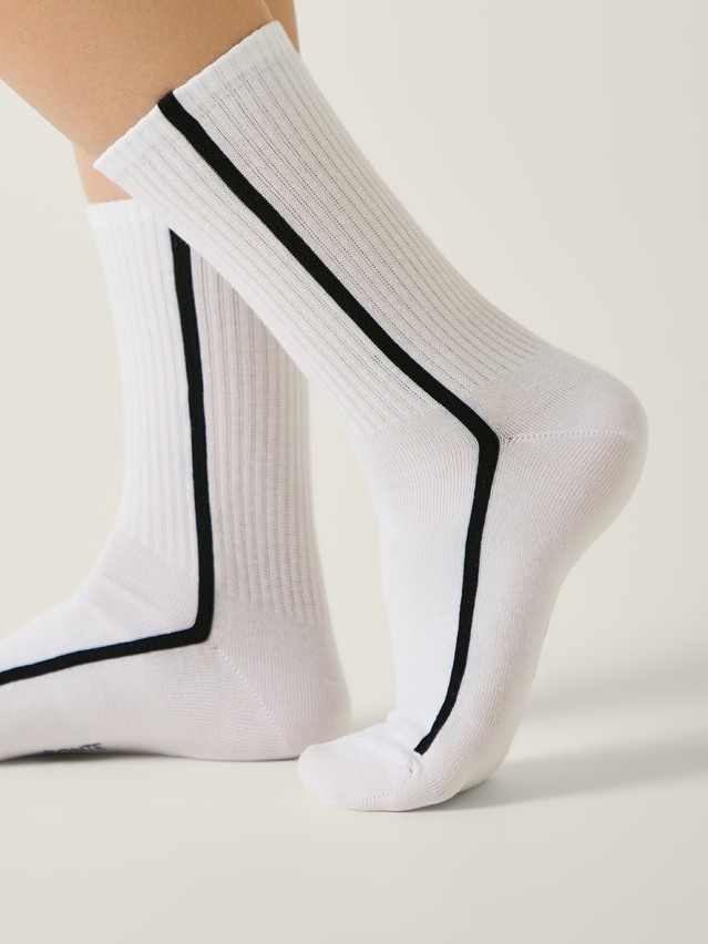 Women's socks CONTE ELEGANT ACTIVE, s.23-25, 965 white - 1