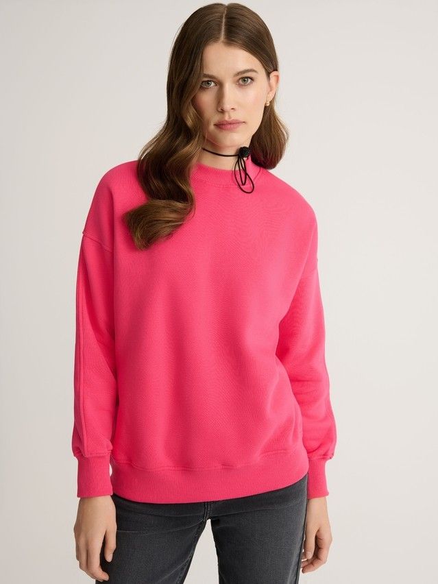 Women's polo neck shirt CONTE ELEGANT LD 2833, s.170-100, pink flash - 2