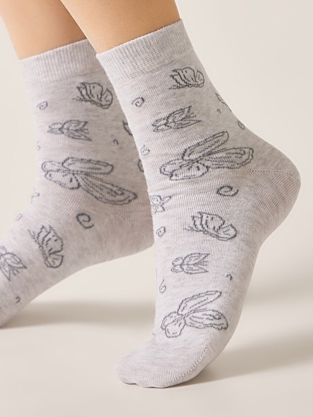 Women's socks CONTE ELEGANT CLASSIC, s.23-25, 697 light grey - 2