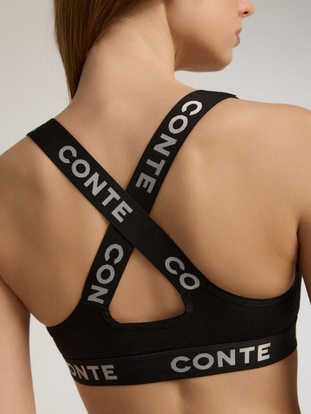 Women's bustier CONTE ELEGANT COMFY LINE LBE 2989, s.170-88, black-silver - 2