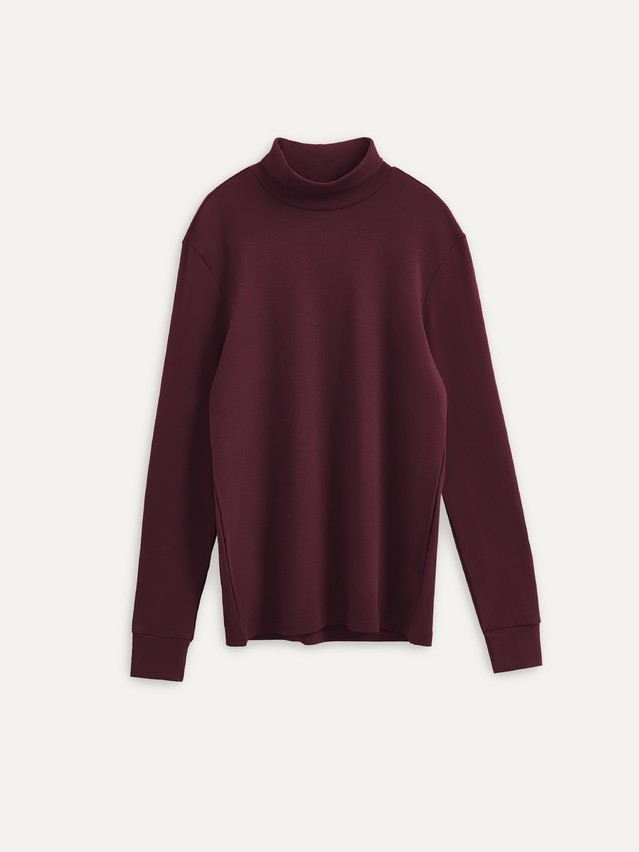 Men's polo neck shirt DIWARI BASIC MEN MD 4033, s.176,182-92, dark bordo - 3