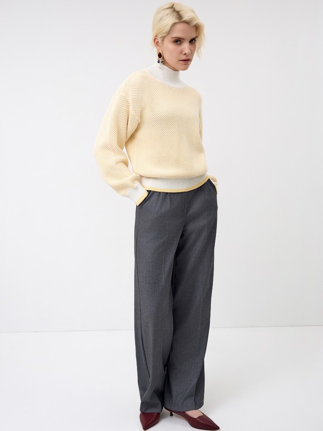 Women's pullover CONTE ELEGANT LDK24118, s.170-84, white-panna cotta - 1