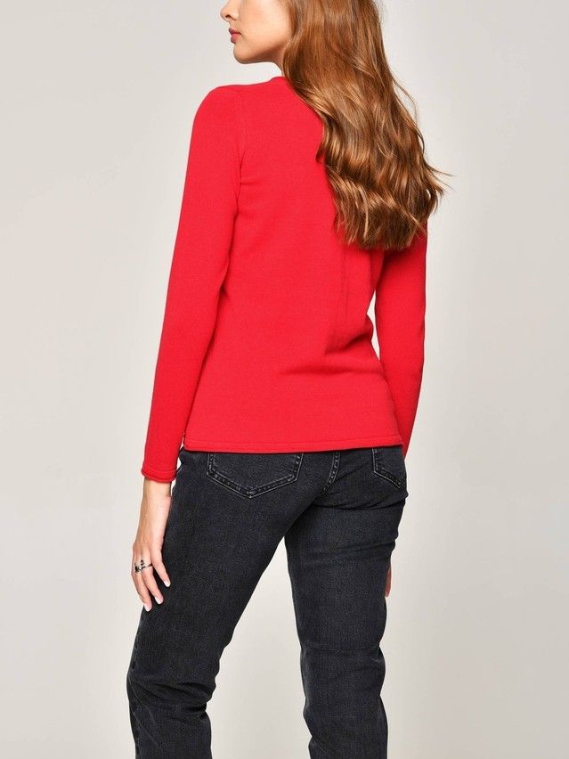 Women's polo neck shirt CONTE ELEGANT LDK101, s.170-84, ruby red - 2