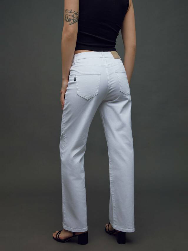 Denim trousers CONTE ELEGANT CON-419, s.170-102, white - 3