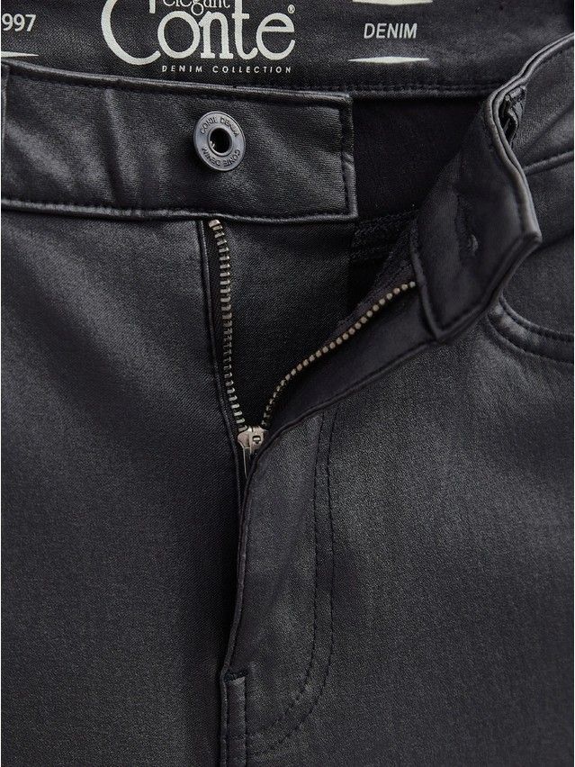 Denim trousers CONTE ELEGANT CON-710, s.170-102, black - 13