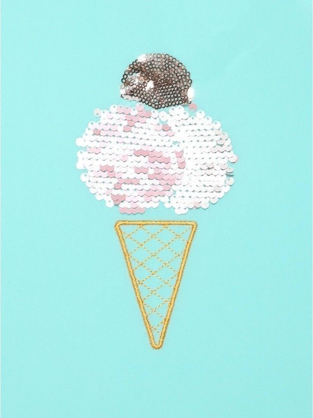 Swimsuit for girls CONTE ELEGANT ICE CREAM, s.110,116-56, sky blue - 2