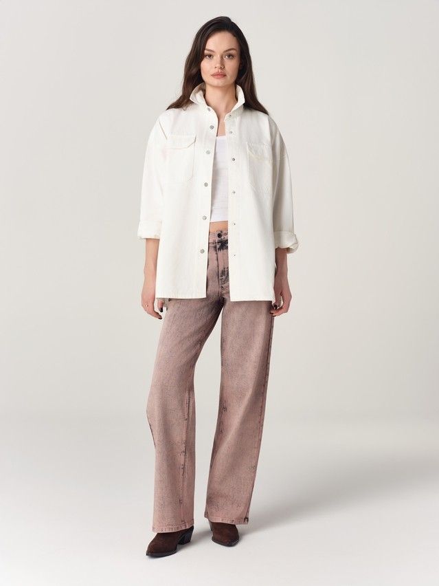 Women's jeans CONTE CON-933, s.164-90, dark coral - 7