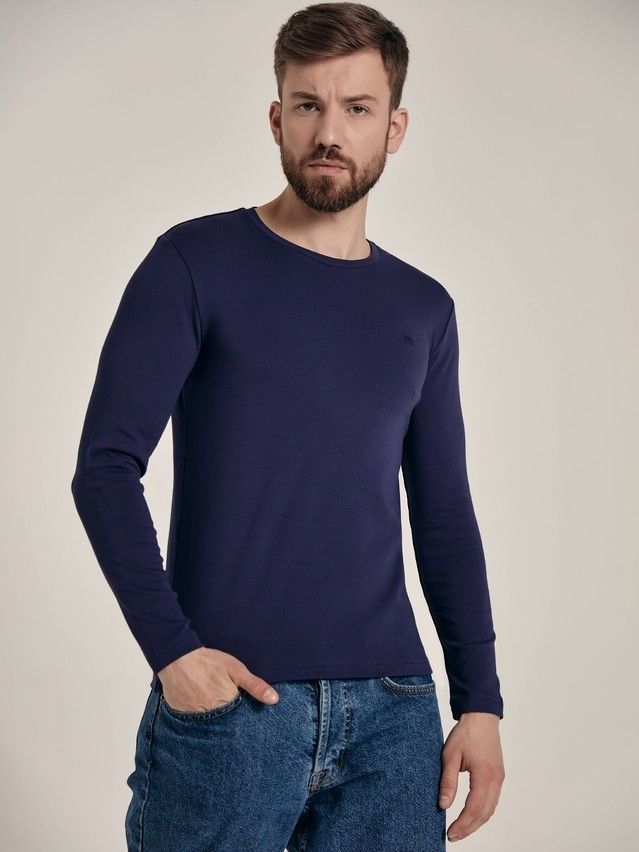 Men's polo neck shirt DiWaRi MD 695, s.170,176-100, navy - 2