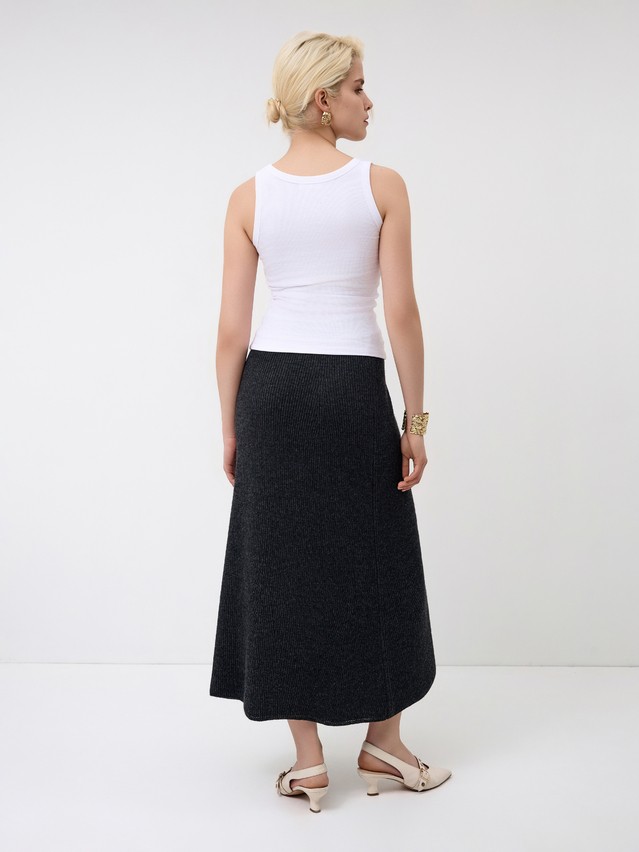 Women's skirt CONTE ELEGANT LDK24128, s.170-90, grafit melange - 2