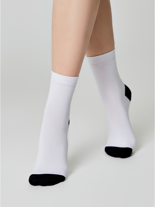 Women's socks CONTE ELEGANT HAPPY, s.23-25, 611 white - 3