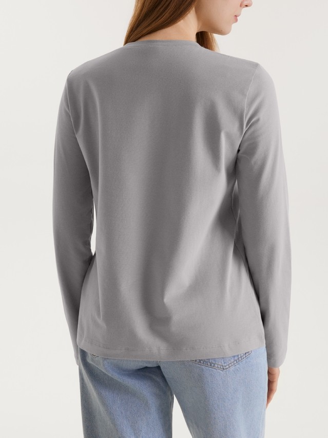 Women's polo neck shirt CONTE ELEGANT BASIC COLLECTION LD 5026, s.170-84, light grey - 2