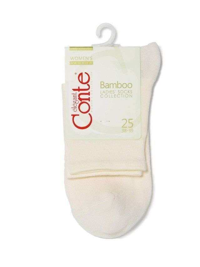 Women's socks CONTE ELEGANT BAMBOO, s.23, 000 cappuccino - 3