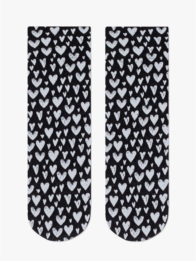 Women's socks CONTE ELEGANT FANTASY, s.23-25, nero-bianco - 3