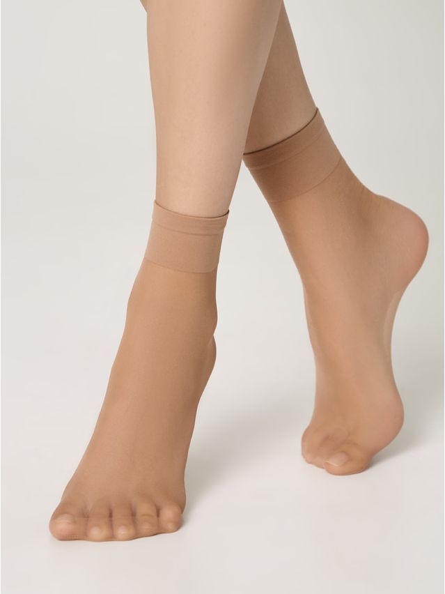 Women's socks CONTE ELEGANT SOLO 20 (2 pairs),s.23-25, natural - 1
