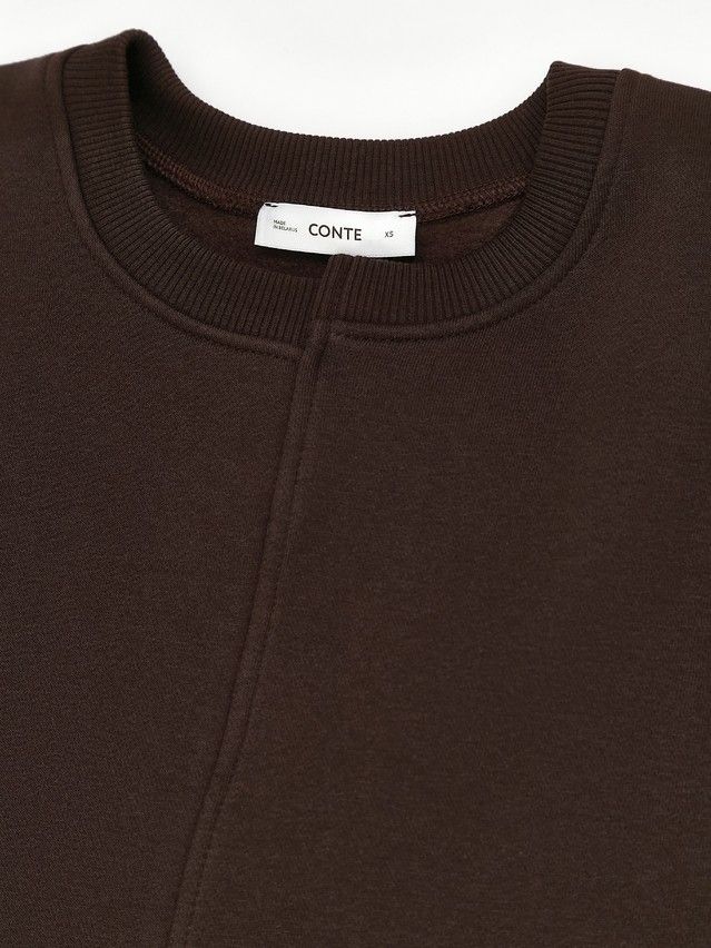 Women's polo neck shirt CONTE LD 3231, s.170-84, dark chocolate - 6
