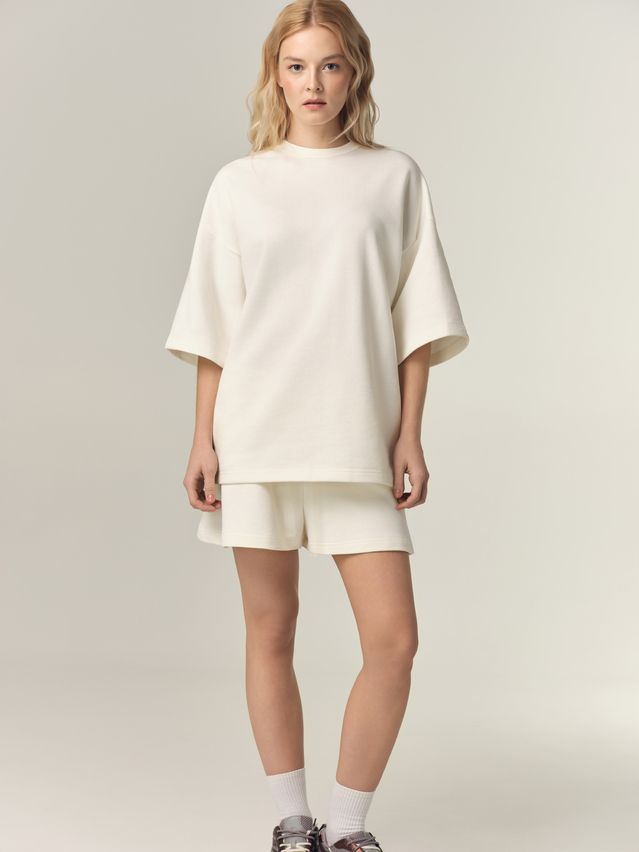 Women's polo neck shirt CONTE LD 3387, s.170-88, ecru - 1