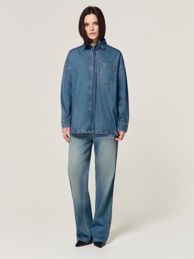 Denim windbreaker CONTE CON-944, s.170-88-94, blue tint - 9