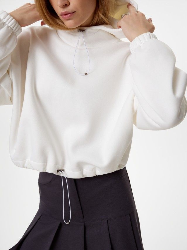 Women's polo neck shirt CONTE LD 3233, s.170-84, off-white - 2