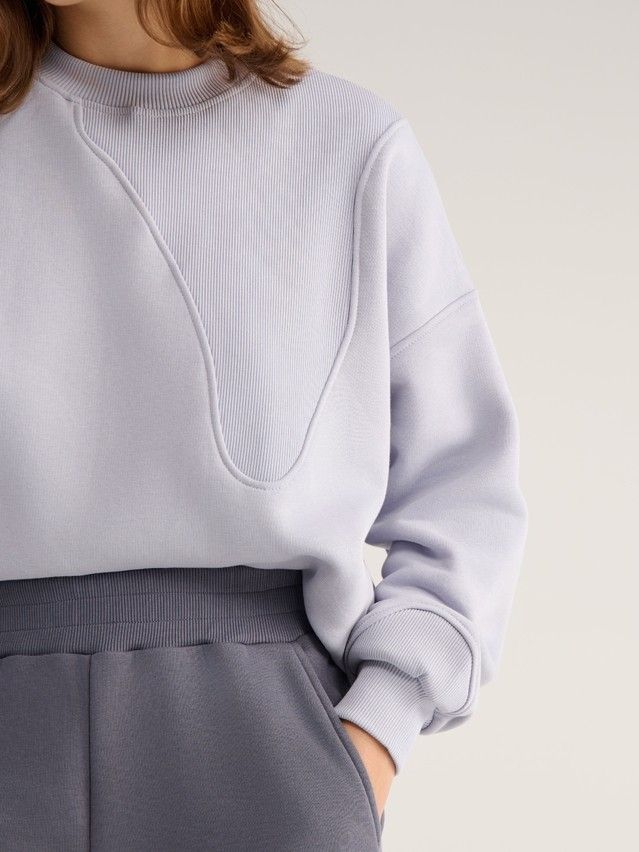 Women's polo neck shirt CONTE ELEGANT LD 2834, s.170-92, pearl blue - 9