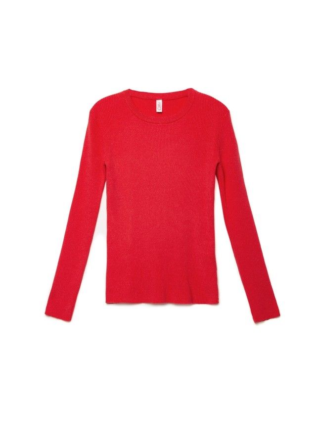 Women's polo neck shirt CONTE ELEGANT LDK045, s.170-84, risky red - 4