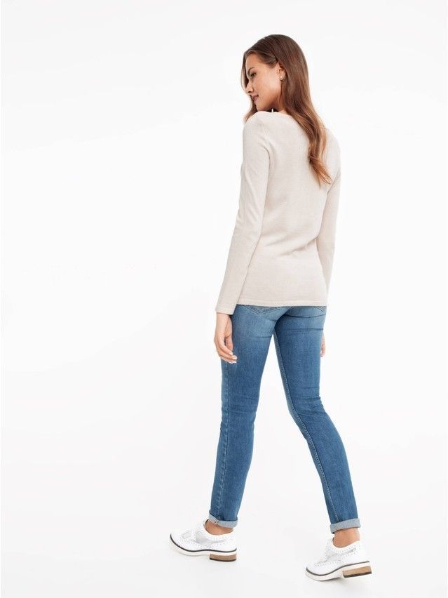 Women's polo neck shirt CONTE ELEGANT LDK030, s.158,164-88, beige - 3