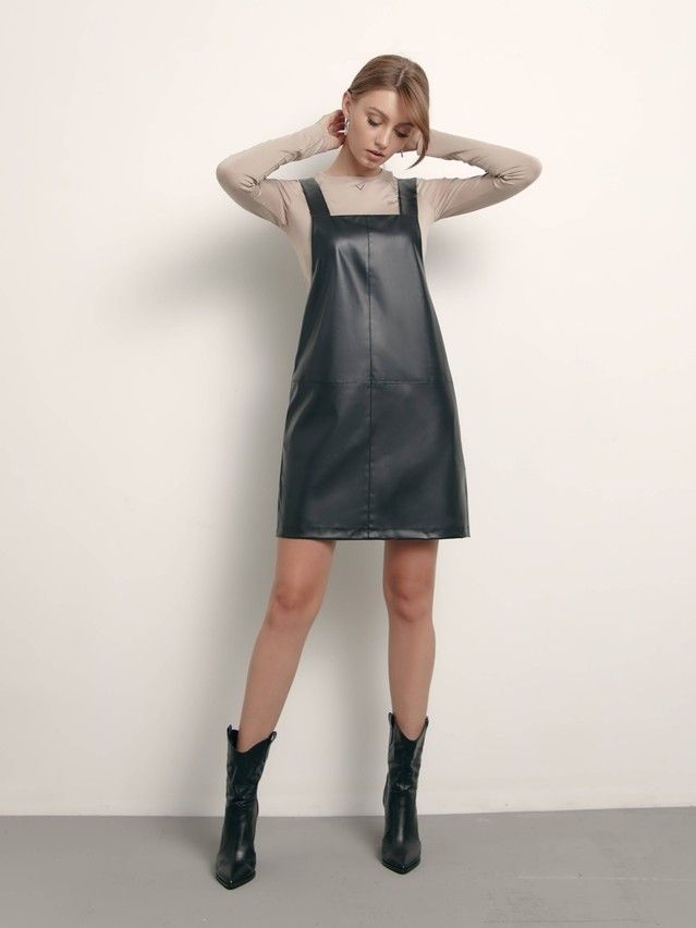 Women's pinafore dress CONTE ELEGANT LSF 1405, s.170-88-94, black - 1