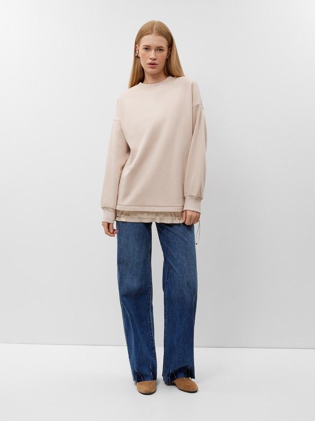 Women's polo neck shirt CONTE LD 3224, s.170-84, beige - 3