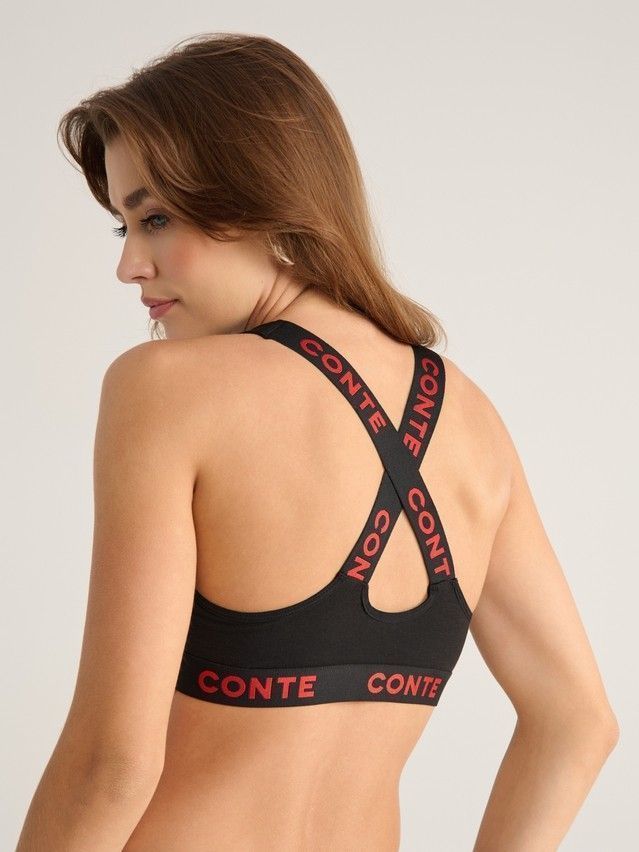 Women's bustier CONTE ELEGANT COMFY LINE LBE 2989, s.170-88, black-red - 3