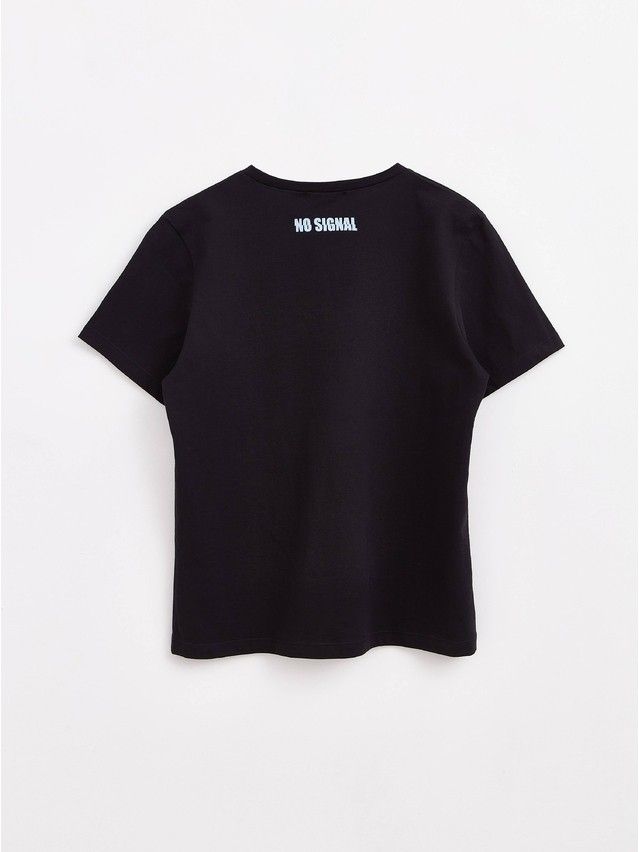 Women's polo neck shirt CONTE ELEGANT LD 1648, s.170-100, black-blue - 7