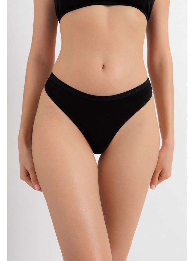 Women's panties CONTE ELEGANT COMFORT COTTON LST 5569, s.90, black - 1