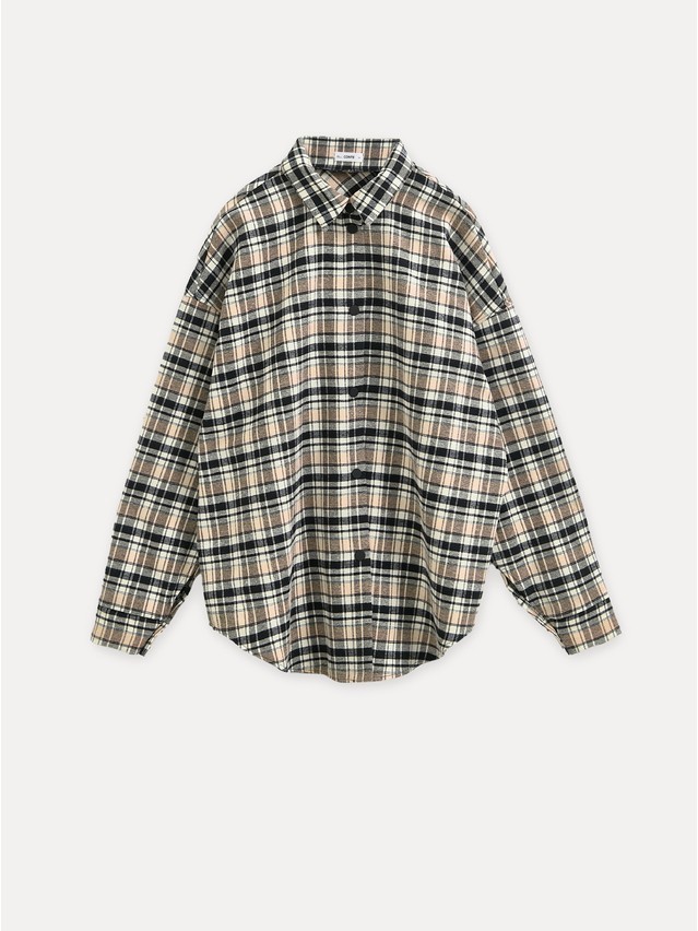 Women's shirt CONTE LRU 3323, s.170-84-90, black-beige check - 1