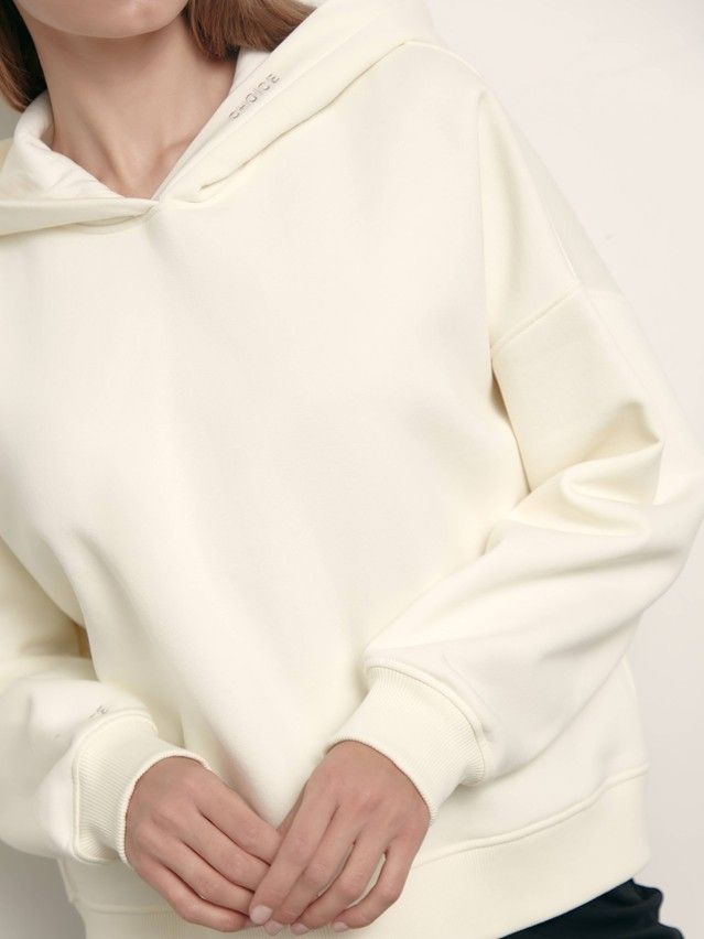 Women's polo neck shirt CONTE ELEGANT LD 1488, s.170-88, off-white - 2