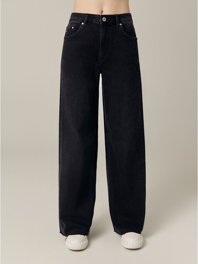 Denim trousers CONTE ELEGANT CON-718, s.170-98, washed black - 2