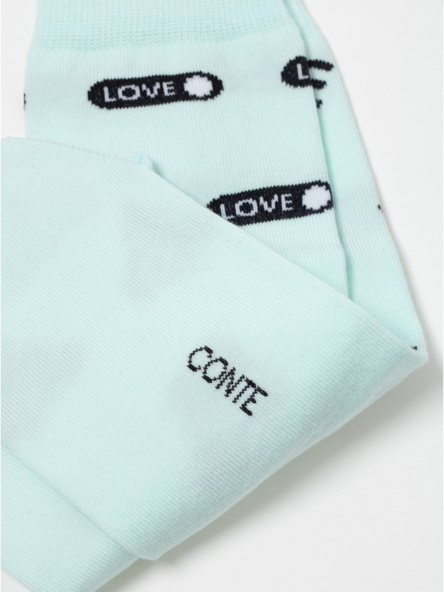 Women's socks CONTE ELEGANT HAPPY, s.23-25, 613 pale turquoise - 7