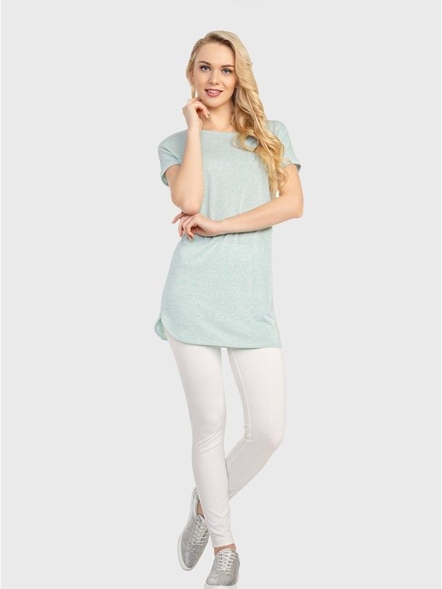 Women's polo neck shirt CONTE ELEGANT LD 714, s.170-100, mentol - 1