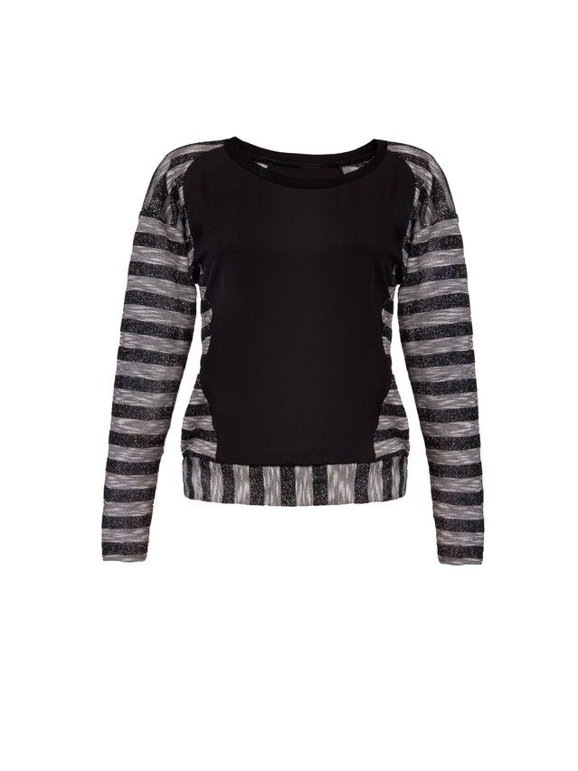 Women's polo neck shirt CONTE ELEGANT LD 610, s.158,164-84, black - 1