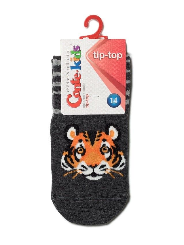 Children's socks TIP-TOP (anti-slip) 7S-54SP, s. 18-20, 474 dark gray - 2