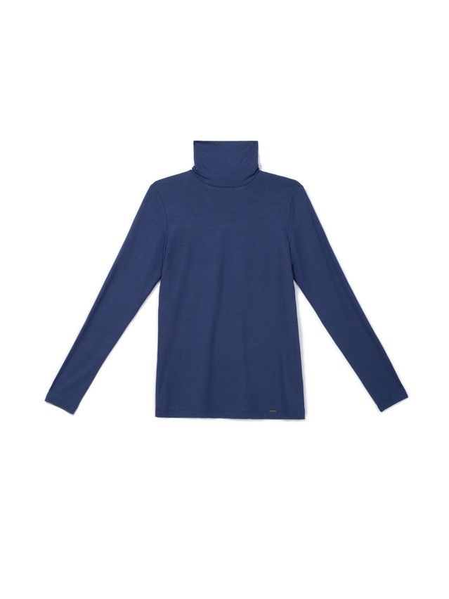 Women's polo neck shirt CONTE ELEGANT LD 821, s.170-100, denim - 4