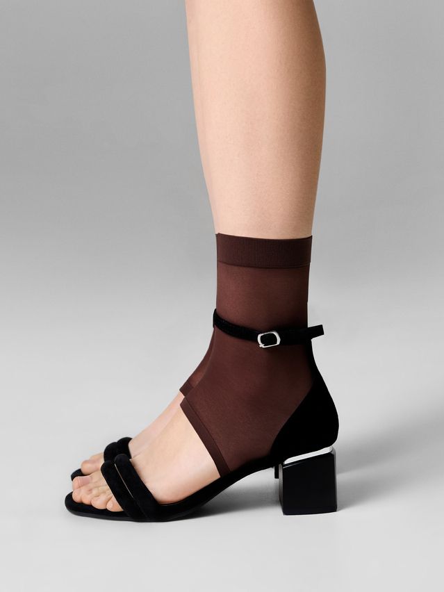 Women's socks CONTE ELEGANT FANTASY, s.23-25, chocolate - 1