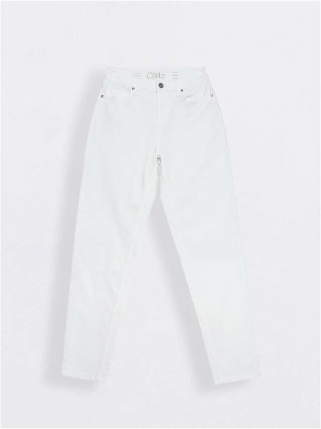 Denim trousers CONTE ELEGANT CON-306, s.170-102, white - 1