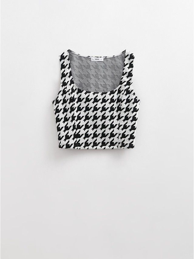 Woman's sleeveless top CONTE ELEGANT LTD 2823, s.170-88, dogtooth - 4