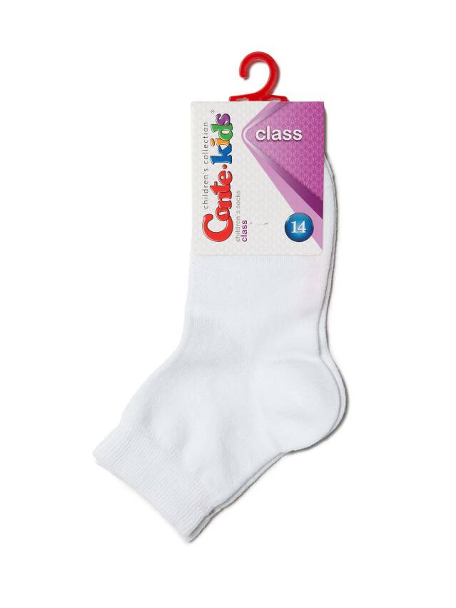 Children's socks CONTE-KIDS CLASS, s.21-23, 147 white - 2