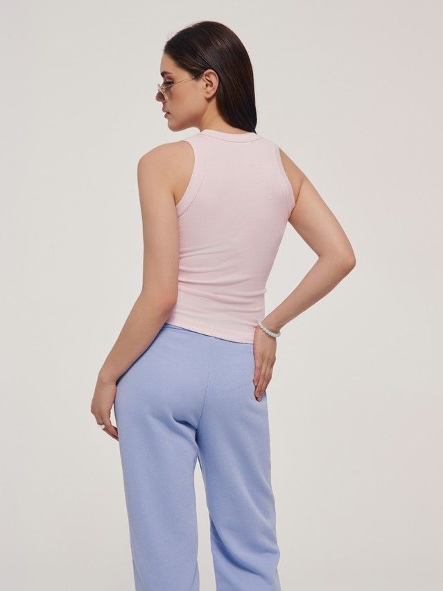 Women's polo neck shirt CONTE ELEGANT LD 2846, s.170-92, pink diamond - 4