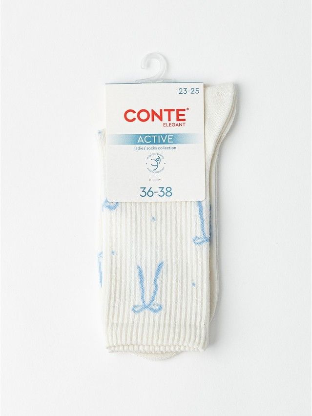 Women's socks CONTE ELEGANT ACTIVE, s.25-27, 1103 milky - 4
