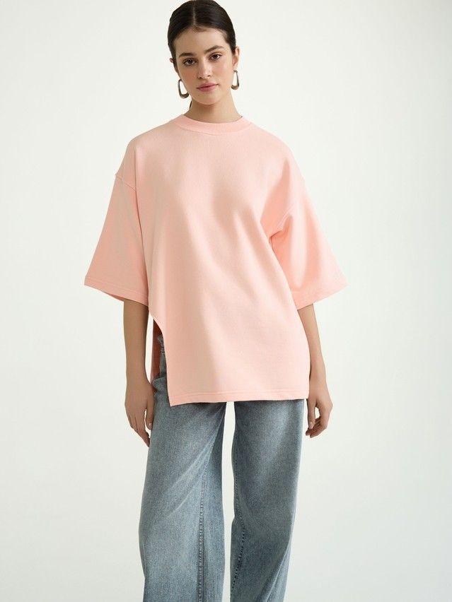 Women's polo neck shirt CONTE ELEGANT LD 3070, s.170-92, seashell pink - 2