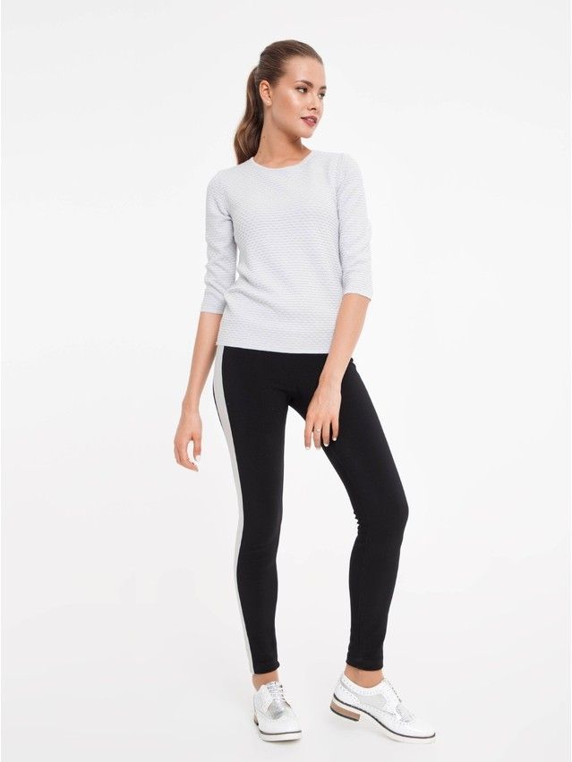Women's polo neck shirt CONTE ELEGANT LDK006, s.158,164-84, grey - 3