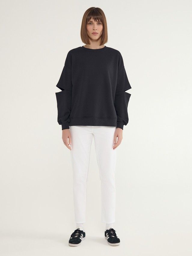 Women's polo neck shirt CONTE ELEGANT LD 3072, s.170-92, black - 2