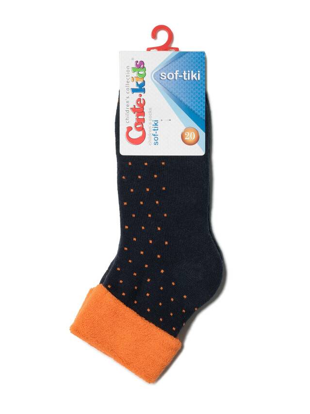 Children's socks CONTE-KIDS SOF-TIKI, s.30-32, 227 navy-orange - 2