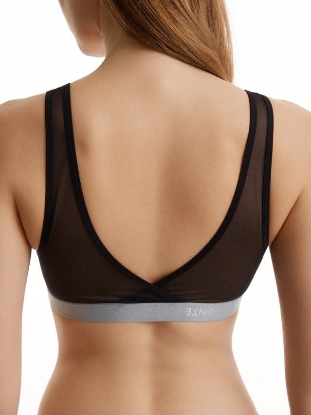 Women's top CONTE DOUBLE LINES LBE 3548, s.170-84, black-blue - 2